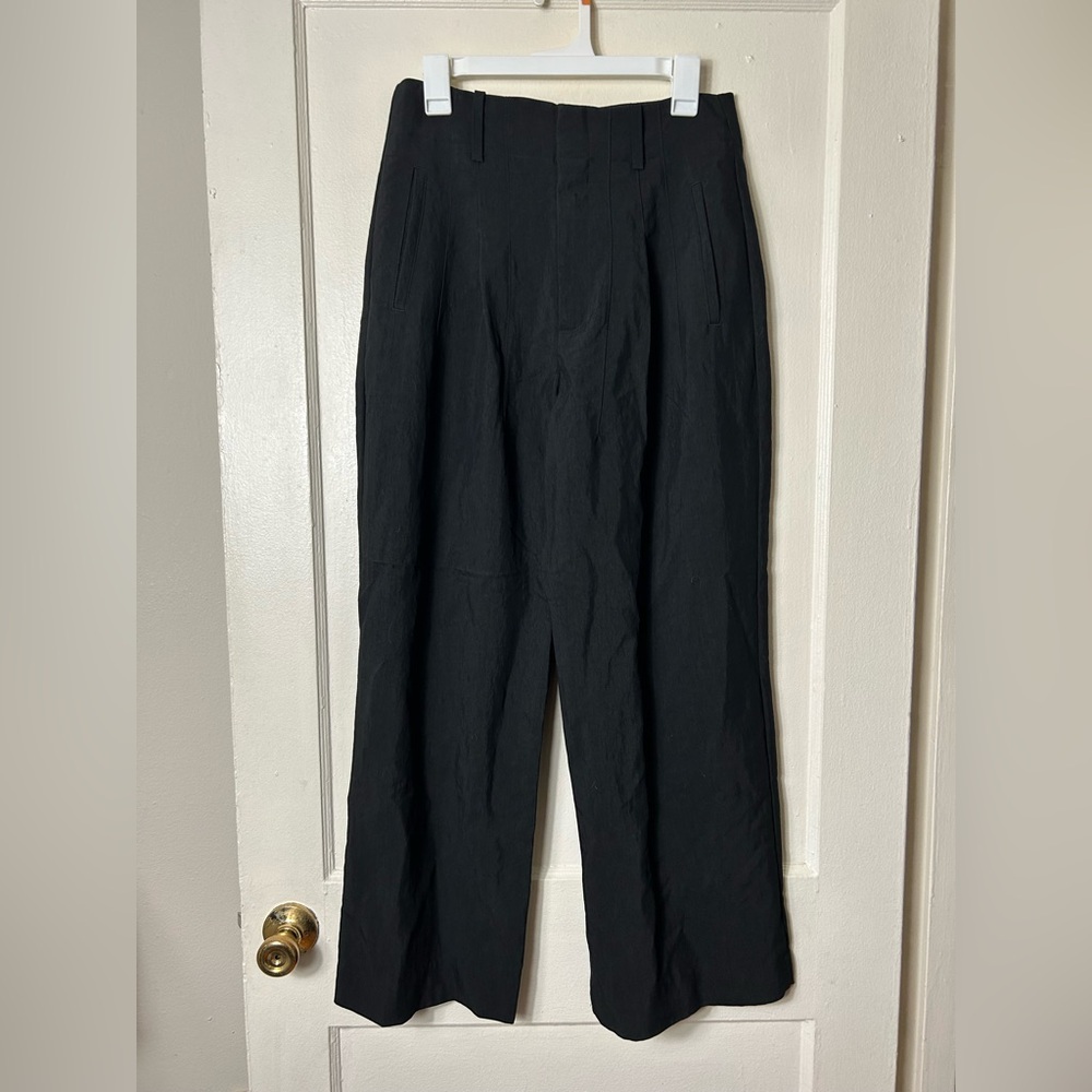 Banana Republic black heritage wide leg utility pant womens 10 NWT - Picture 2 of 10